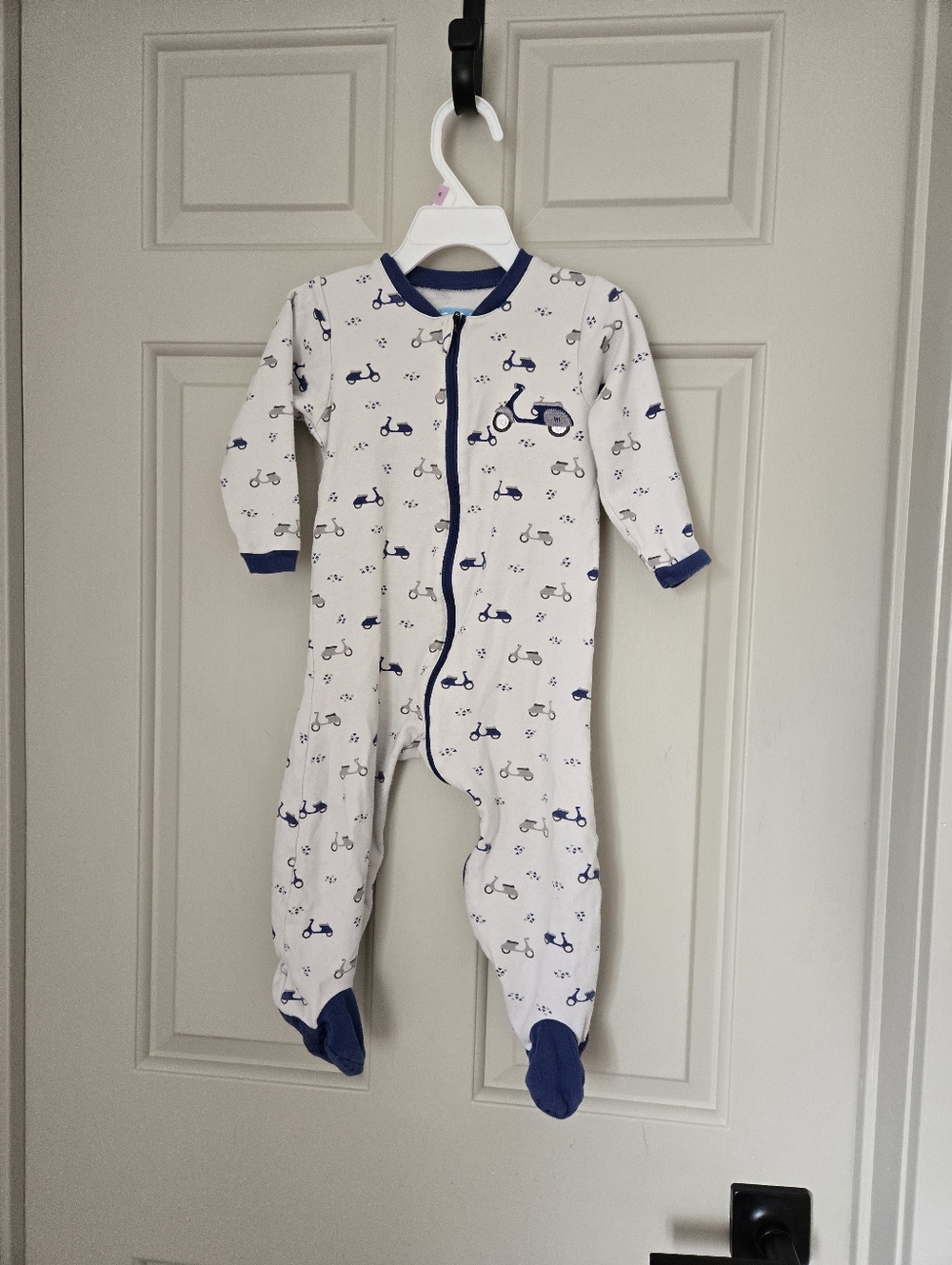 Tuffy 2 Way Sleeper With Moped / Motorcycle / Scooter Print 18 M